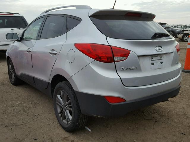 KM8JUCAG3EU915782 - 2014 HYUNDAI TUCSON GLS SILVER photo 3