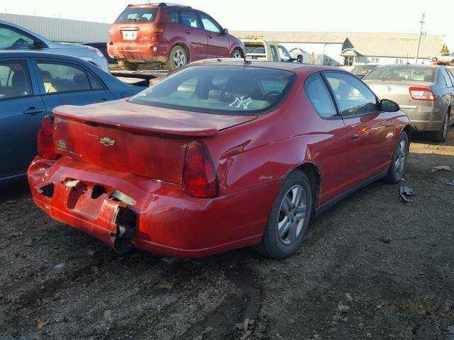 2G1WJ15K369419099 - 2006 CHEVROLET MONTE CARL RED photo 4