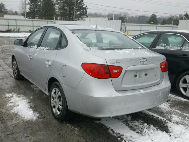 KMHDU46D19U711067 - 2009 HYUNDAI ELANTRA GL SILVER photo 3