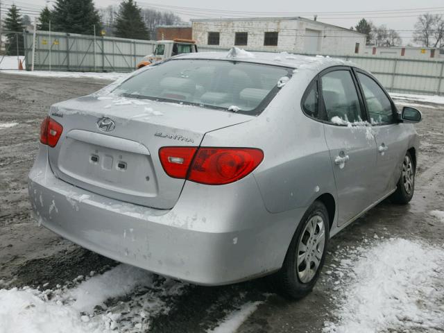 KMHDU46D19U711067 - 2009 HYUNDAI ELANTRA GL SILVER photo 4