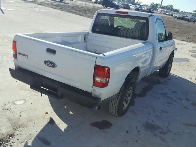 1FTYR10D87PA20290 - 2007 FORD RANGER WHITE photo 4