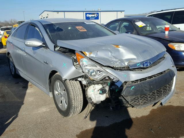 KMHEC4A44DA073485 - 2013 HYUNDAI SONATA HYB SILVER photo 1