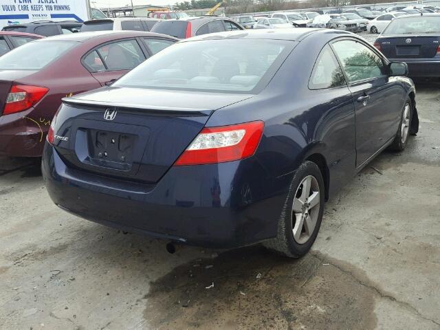 2HGFG12888H547184 - 2008 HONDA CIVIC EX 蓝色 照片 4