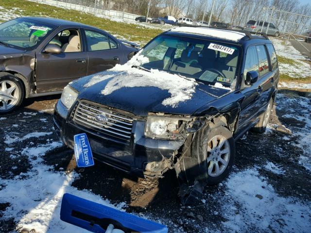 JF1SG65628H726403 - 2008 SUBARU FORESTER 2 BLACK photo 2