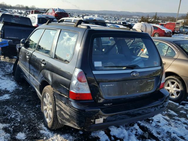 JF1SG65628H726403 - 2008 SUBARU FORESTER 2 BLACK photo 3