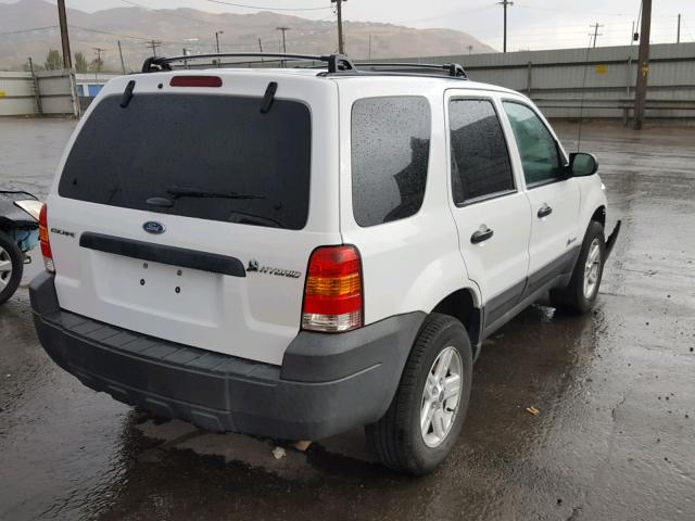 1FMYU96H96KD04834 - 2006 FORD ESCAPE HEV WHITE photo 4