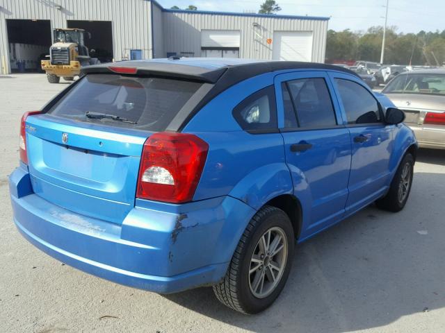 1B3HB28C58D659690 - 2008 DODGE CALIBER BLUE photo 4