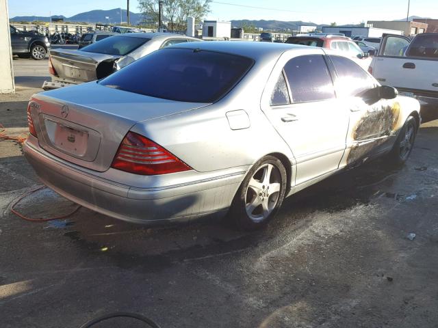 WDBNG70J24A413491 - 2004 MERCEDES-BENZ S 430 SILVER photo 4
