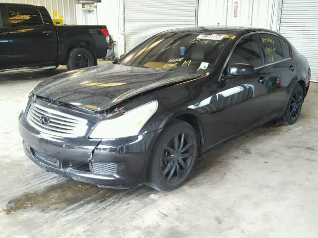 JNKBV61E27M708582 - 2007 INFINITI G35 BLACK photo 2