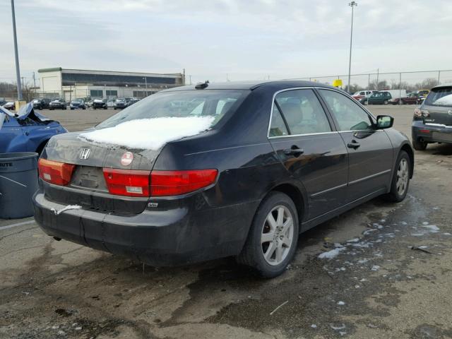 1HGCM66535A039174 - 2005 HONDA ACCORD EX BLACK photo 4