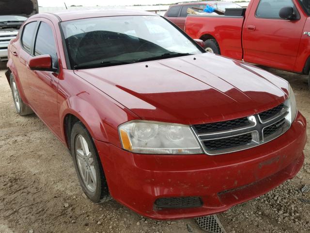 1C3CDZCB6CN177814 - 2012 DODGE AVENGER SX RED photo 1