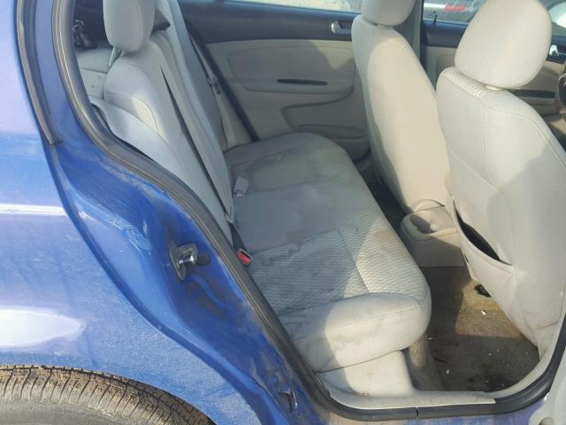 1G1AL58F087121785 - 2008 CHEVROLET COBALT LT BLUE photo 6