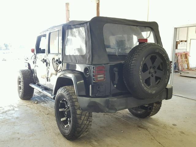1J8GA591X7L106672 - 2007 JEEP WRANGLER S 黑色 照片 3