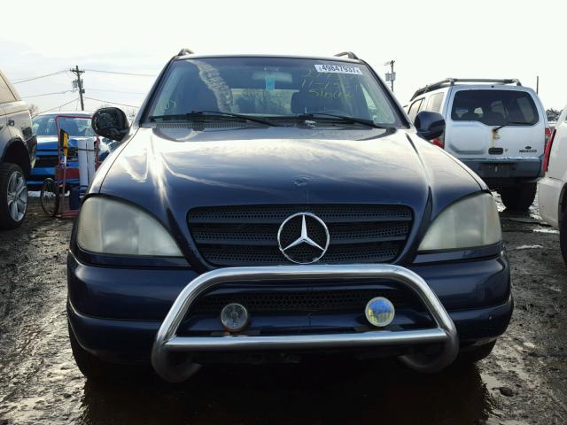 4JGAB72E3YA202509 - 2000 MERCEDES-BENZ ML 430 BLUE photo 9