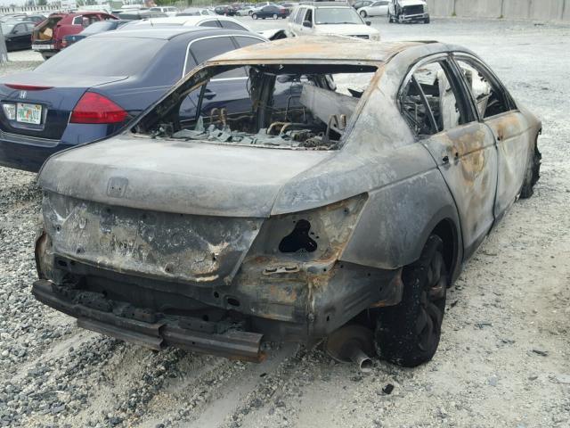 1HGCP26718A161750 - 2008 HONDA ACCORD EX BURN photo 4