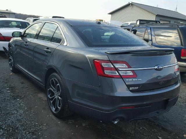 1FAHP2KT3FG158386 - 2015 FORD TAURUS SHO CHARCOAL photo 3