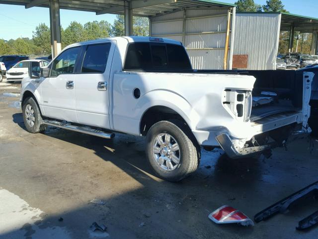 1FTFW1CT6CFA80166 - 2012 FORD F150 SUPER WHITE photo 3