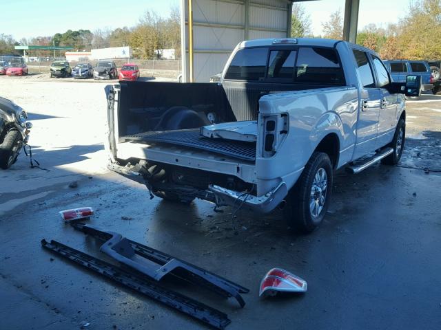 1FTFW1CT6CFA80166 - 2012 FORD F150 SUPER WHITE photo 4