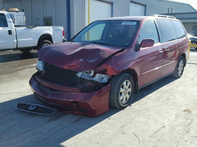 5FNRL189X3B085295 - 2003 HONDA ODYSSEY EX RED photo 2