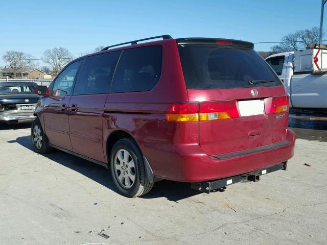 5FNRL189X3B085295 - 2003 HONDA ODYSSEY EX RED photo 3