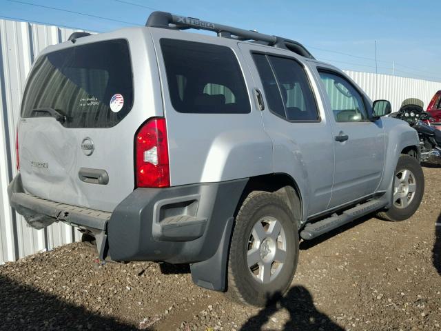 5N1AN08U88C527223 - 2008 NISSAN XTERRA OFF SILVER photo 4