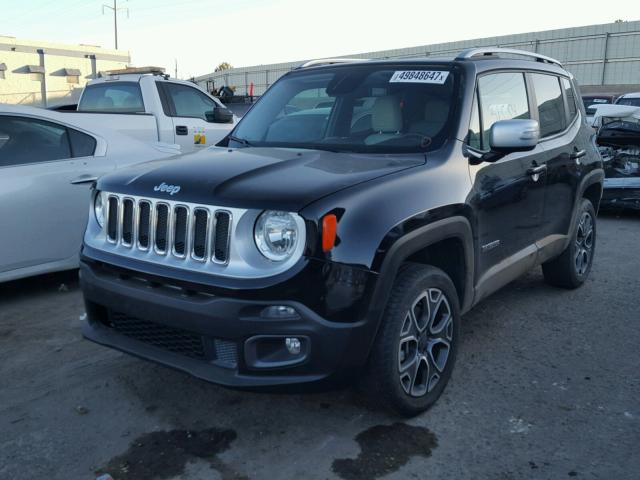 ZACCJBDT8GPC93743 - 2016 JEEP RENEGADE L BLACK photo 2