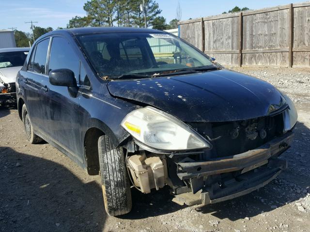 3N1BC11E38L375785 - 2008 NISSAN VERSA S BLACK photo 1