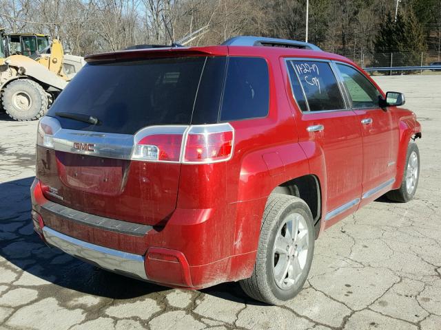 2GKALUEK6E6269488 - 2014 GMC TERRAIN DE BURGUNDY photo 4