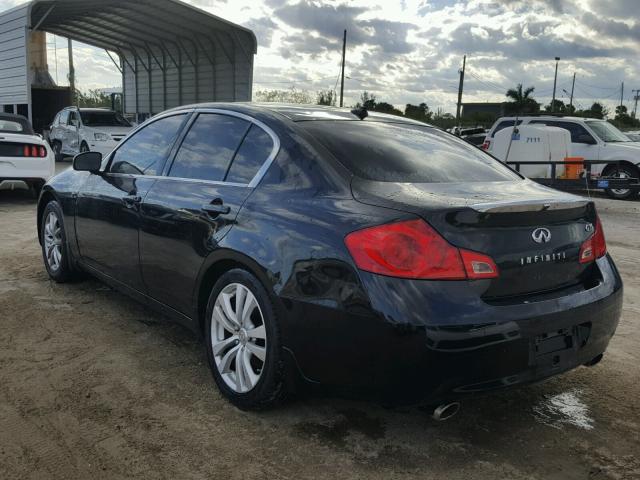 JNKBV61E28M216426 - 2008 INFINITI G35 BLACK photo 3