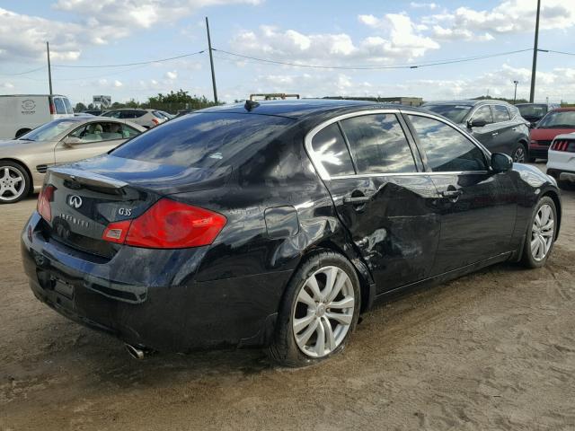 JNKBV61E28M216426 - 2008 INFINITI G35 BLACK photo 4