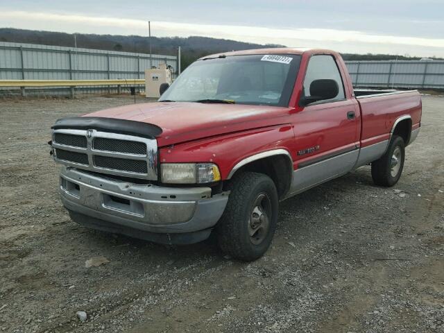 1B7HC16Z51S732541 - 2001 DODGE RAM 1500 RED photo 2