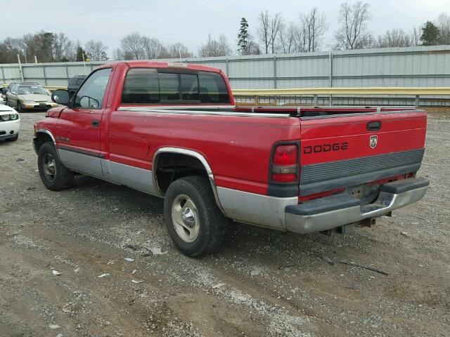 1B7HC16Z51S732541 - 2001 DODGE RAM 1500 RED photo 3