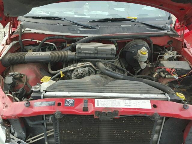 1B7HC16Z51S732541 - 2001 DODGE RAM 1500 RED photo 7