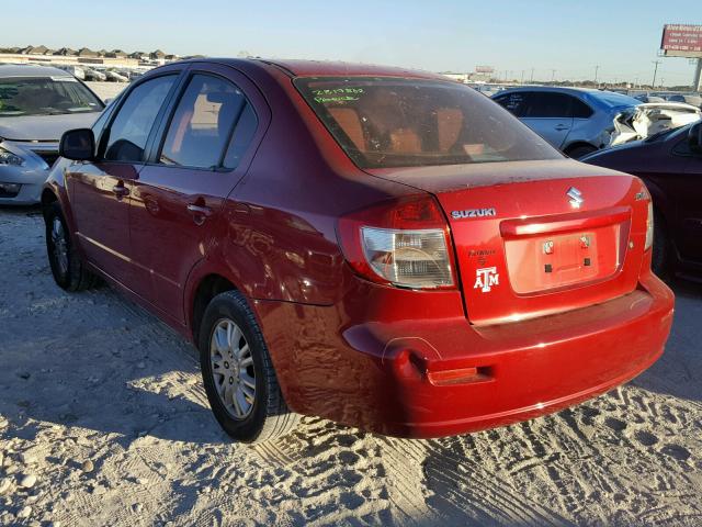 JS2YC5A35C6300186 - 2012 SUZUKI SX4 LE RED photo 3