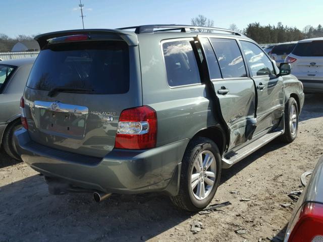 JTEEW21A470048033 - 2007 TOYOTA HIGHLANDER GREEN photo 4