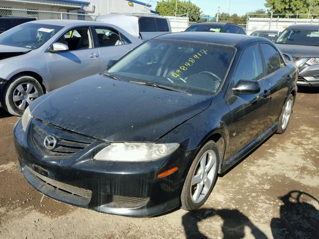 1YVHP80D655M11178 - 2005 MAZDA 6 S BLACK photo 2