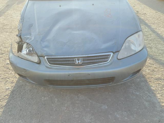 1HGEJ667XYL039930 - 2000 HONDA CIVIC LX SILVER photo 7