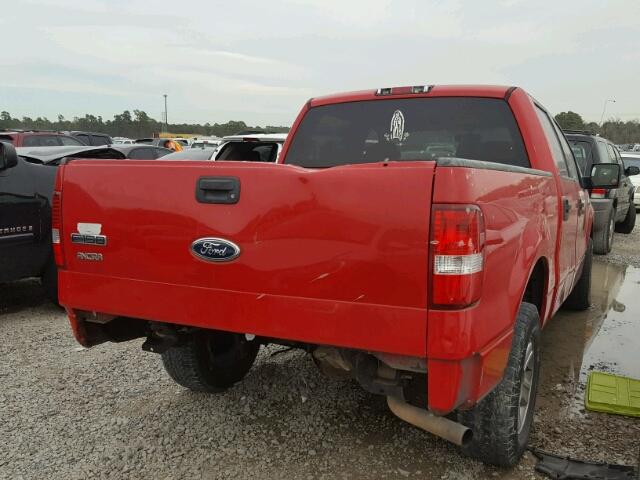 1FTPW125X4KD39418 - 2004 FORD F150 SUPER RED photo 4