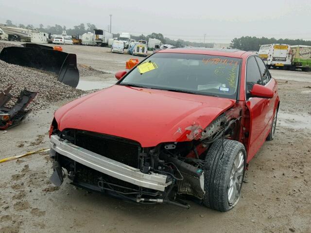 WAUAF78E18A131405 - 2008 AUDI A4 2.0T RED photo 2