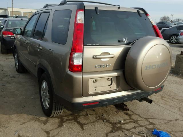 SHSRD789X5U335310 - 2005 HONDA CR-V SE TAN photo 3