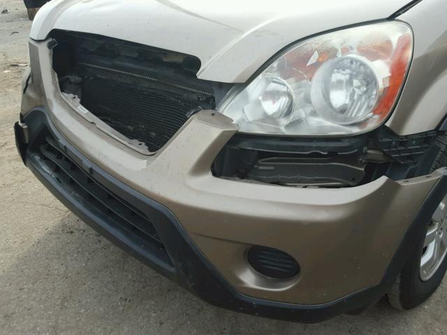 SHSRD789X5U335310 - 2005 HONDA CR-V SE TAN photo 9