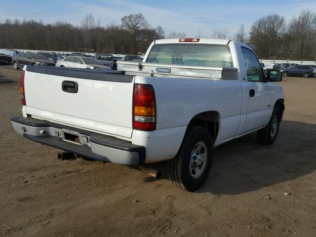 1GCEK14W21Z172063 - 2001 CHEVROLET SILVERADO WHITE photo 4