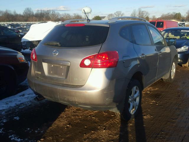 JN8AS58V39W164403 - 2009 NISSAN ROGUE S GRAY photo 4