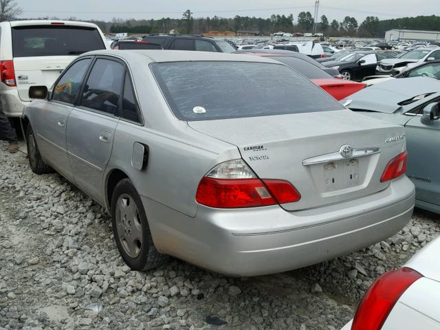 4T1BF28B23U300799 - 2003 TOYOTA AVALON XL SILVER photo 3