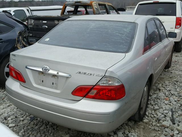 4T1BF28B23U300799 - 2003 TOYOTA AVALON XL SILVER photo 4