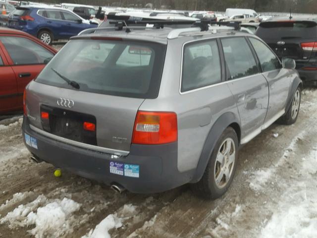 WA1YD64B02N072760 - 2002 AUDI ALLROAD GRAY photo 4