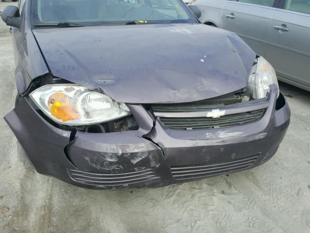 1G1AK55F967720740 - 2006 CHEVROLET COBALT LS PURPLE photo 9