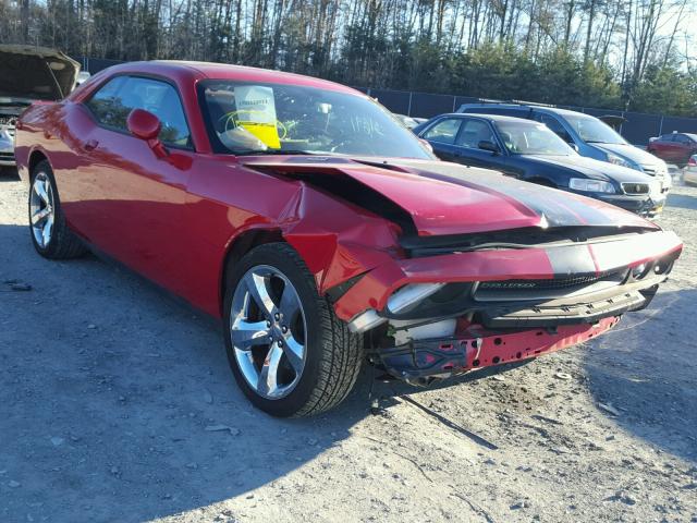 2C3CDYBT5DH535984 - 2013 DODGE CHALLENGER RED photo 1