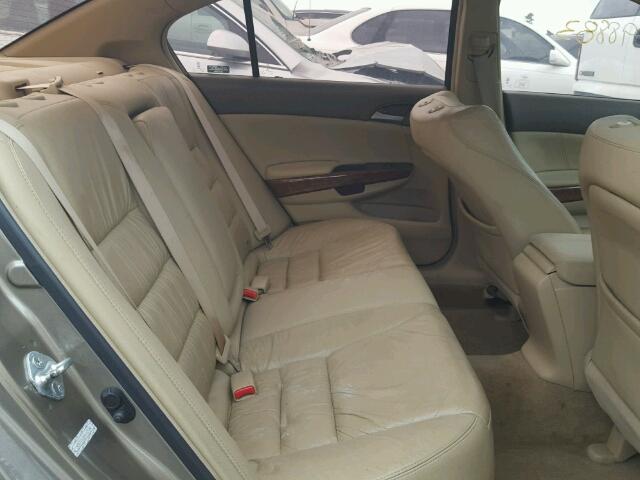 1HGCP26839A163784 - 2009 HONDA ACCORD EXL GOLD photo 6