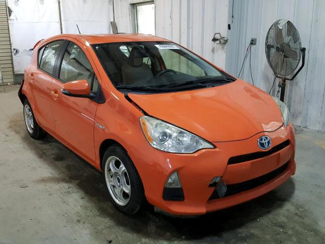 JTDKDTB36D1037057 - 2013 TOYOTA PRIUS C ORANGE photo 1